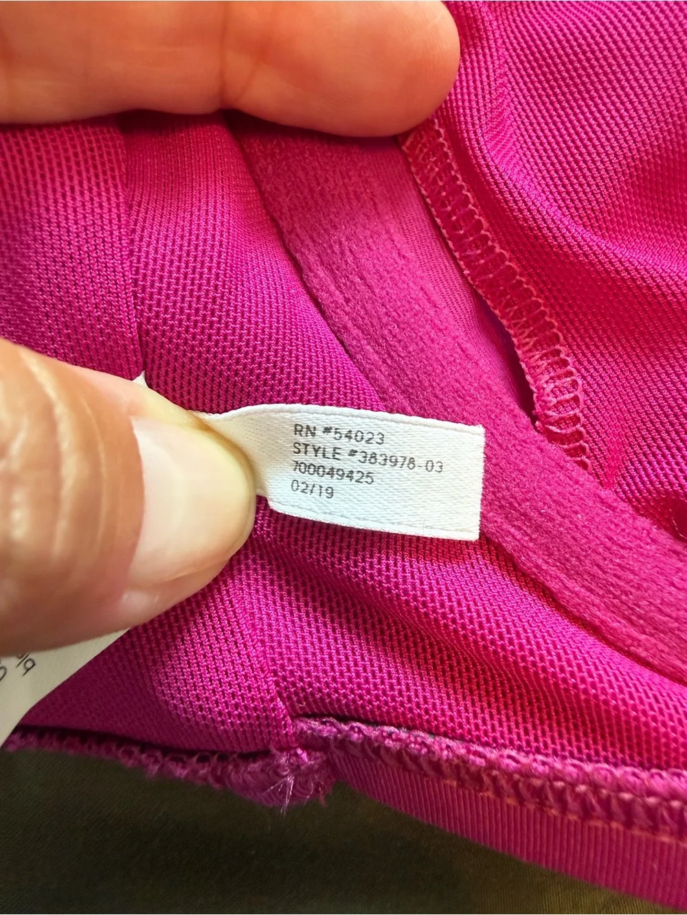 Athleta Bra Cup Wrap Halter Bikini Top Pink Swim Style 383978-03 Size 34 B/C